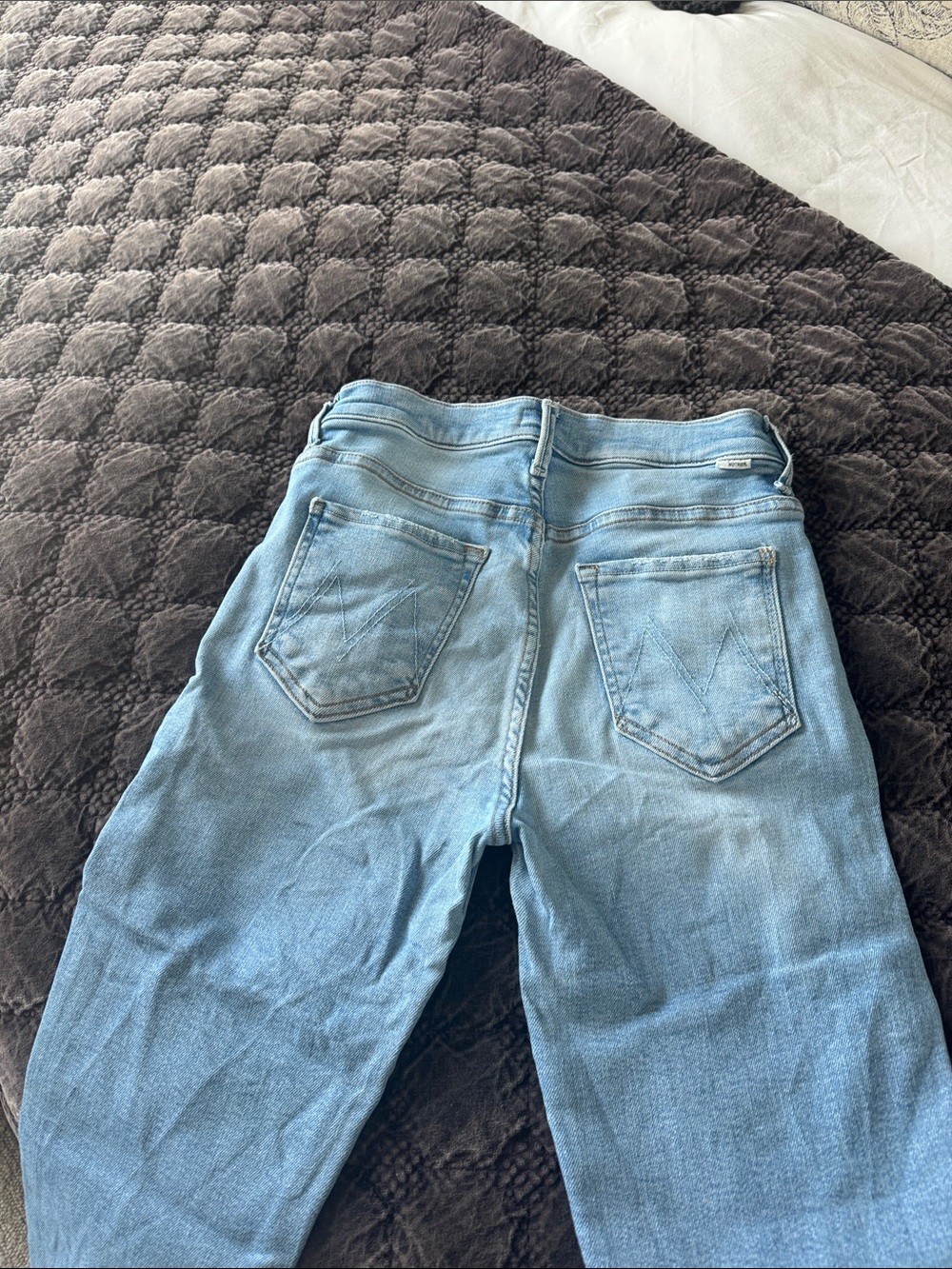 Mother Jeans Light Blue Straight-Leg Women’s Jeans - Classic Wash - Picture 3 of 4